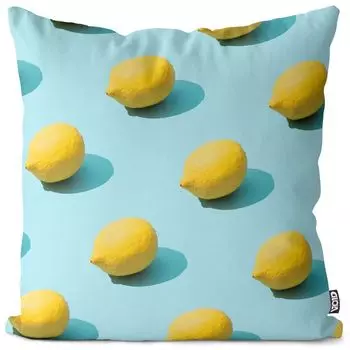 Чехол на кухонную подушку VOID Lemon, полиэстер, водонепроницаемая подушка для улицы и дома. Размер: 60 x 60 см.