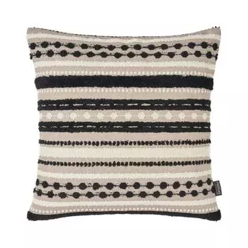 Чехол на мужскую подушку, жаккардовая полоска с 3D полосками, натуральный, размер: 60 х 60 см, наполнитель подушки: без Proflax