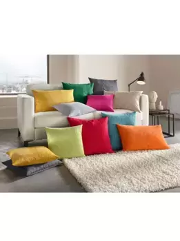 Чехол на подушку, (1 шт.) 38х38 см, охра