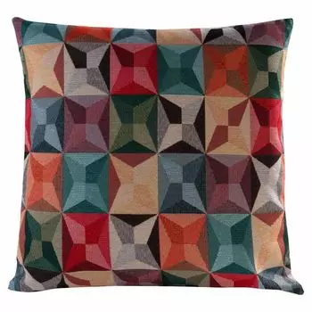 Чехол на подушку - 40 х 40 см - разноцветный - смесовая ткань - на молнии Lonczyk GmbH