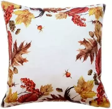 Чехол на подушку 40 х 40 см с принтом «Осенние листья» Чехол на подушку 40 х 40 texpot