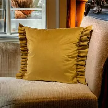 Чехол на подушку 40х60, подушка, декоративная подушка, диванная подушка, 100% полиэстер RoKo-Textilien, желтый