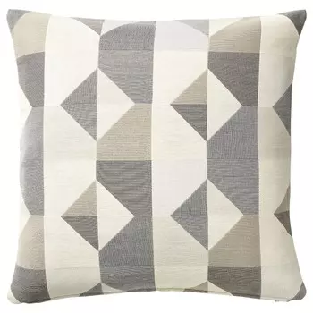 Чехол на подушку 50x50 см Ikea Svartho, серый/бежевый