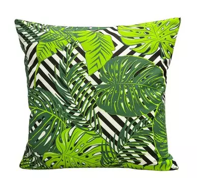 Чехол на подушку 70x70, чехол на подушку, декоративная подушка, диванная подушка, подушка из 100% хлопка RoKo-Textilien, зеленый