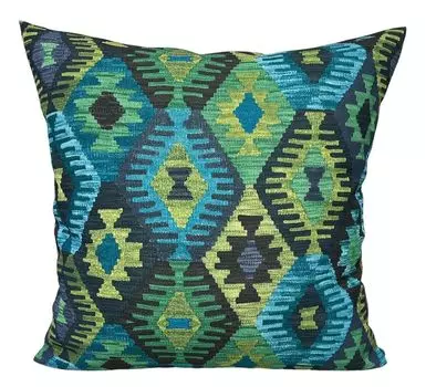 Чехол на подушку 80х80, подушка, декоративная подушка, диванная подушка, 100% полиэстер RoKo-Textilien, зеленый