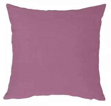 Чехол на подушку 80х80 сиреневый, структура чехла под лен, декоративная подушка Haus und Deko