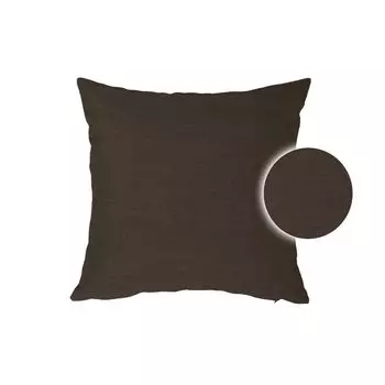 Чехол на подушку 80х80 см, коричневый с текстурой льна, чехол для декоративных подушек Haus und Deko