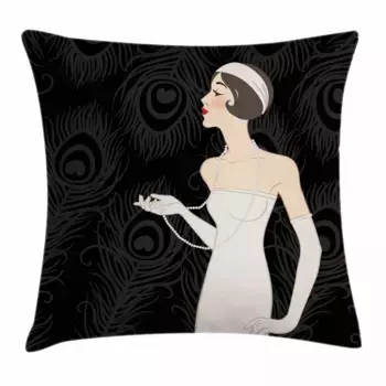 Чехол на подушку Abakuhaus, белый