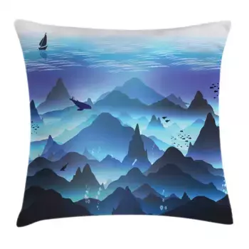 Чехол на подушку Abakuhaus, синий