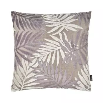 Чехол на подушку Adenau, тканый жаккард с мотивом листьев синели, виола (фиолетовый), размер: 27 х 43 см, наполнитель подушки: без Proflax