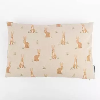 Чехол на подушку акварелью Лесной кролик в разных размерах от SCHNER LEBEN размер 40х60см (ВхШ) размер 40х60см (ВхШ) Schner-Leben