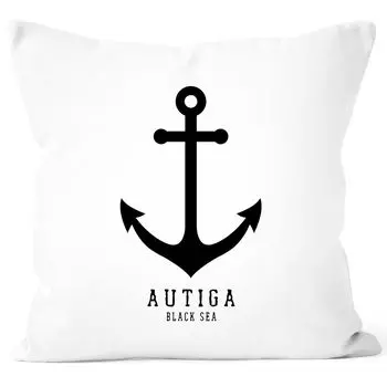 Чехол на подушку Anchor Nautical Sailor Sailing Autiga белый, униразмер