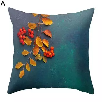 Чехол на подушку Антидеформированный гладкий полиэстер с гладкой поверхностью Чехол для подушки в европейском стиле Украшение общежития-A Stuttg