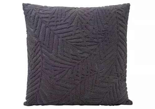 Чехол на подушку - антрацит - 40 х 40 см - на молнии - мотив папоротника Gzze W.F. Frottier-Weberei GmbH