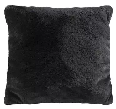 Чехол на подушку - антрацит - 45 х 45 см - на молнии - вид с коротким ворсом Gzze W.F. Frottier-Weberei GmbH