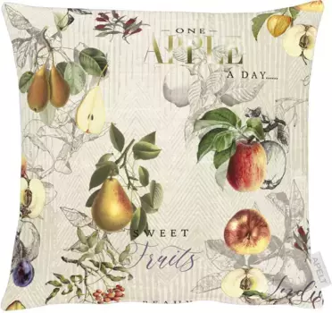 Чехол на подушку APELT "1609", (1 шт.), без наполнения 40х40 см, оранжевый