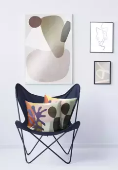 Чехол на подушку APELT "Бильбао", (1 шт.), без наполнения 46х46 см, цвет bunt-flieder-orange