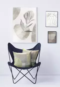 Чехол на подушку APELT "Happy", (1 шт.), без наполнения 46х46 см, зеленый