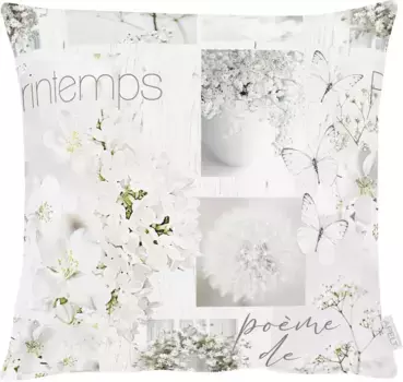 Чехол на подушку АПЭЛТ "6506", (1 шт.) APELT 49х49 см, серо-белый