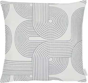 Чехол на подушку АПЭЛТ "Нова", (1 шт.) APELT 46х46 см, бежевый/синий