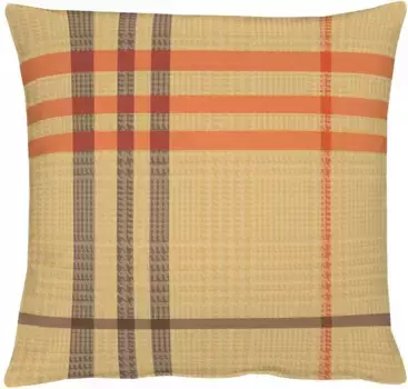 Чехол на подушку АПЭЛТ "Шотландка" (1 шт.), без наполнения APELT 49х49 см, бежевый