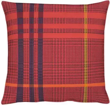 Чехол на подушку АПЭЛТ "Шотландка" (1 шт.), без наполнения APELT 49х49 см, красный