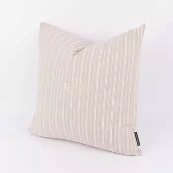 Чехол на подушку Basic Stripe в полоску натуральный разных размеров от SCHNER LEBEN размер 60х60см (ВхШ) размер 60х60см (ВхШ) Schner-Leben