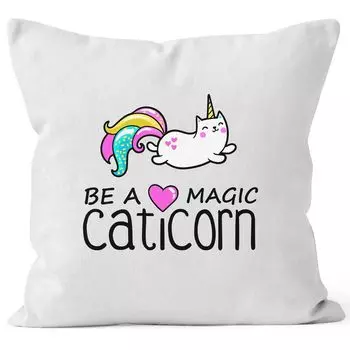 Чехол на подушку Be a Magic caticorn чехол на подушку-единорог декоративная подушка 40x40 хлопок MoonWorks белый униразмер