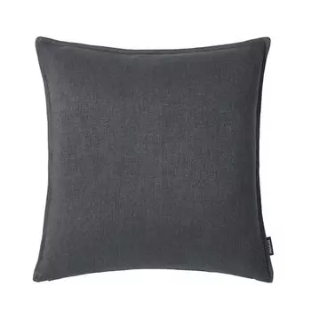 Чехол на подушку Белфаст, лен, графит, размер: 60 х 60 см, наполнитель: без Proflax