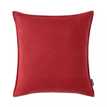 Чехол на подушку Белфаст, лен, красный, размер: 45 х 45 см, наполнитель: без Proflax