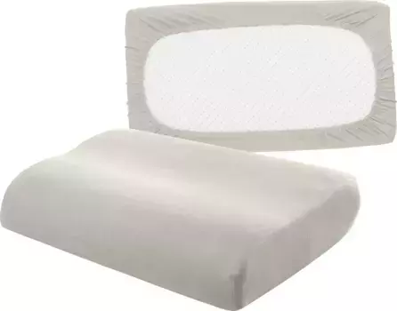 Чехол на подушку bellana "Universal Jersey", (2 шт.), подходит для подушек для поддержки шеи 80х40 см, цвет schnee