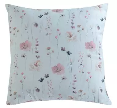 Чехол на подушку - белый - старый розовый - 45 х 45 см - цветочные мотивы Lonczyk GmbH