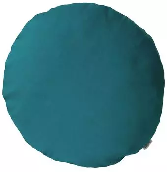 Чехол на подушку beties "Игра цветов" круглый ок. 40 см 100% хлопок бирюзовый.