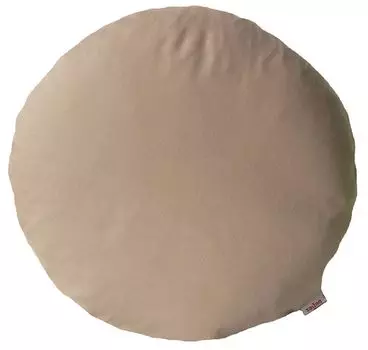 Чехол на подушку beties "Игра цветов", круглый ок. 50 см 100% хлопок, бежевый.