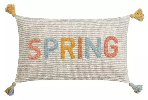 Чехол на подушку - бежевый - розовый - хлопок - 35 х 60 см - на молнии Magma - Heimtex