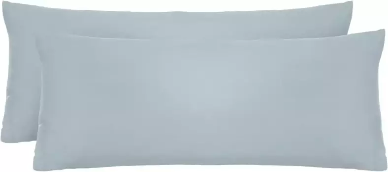 Чехол на подушку Biberna "Michi", (2 шт.), разные размеры, сертифицирован OEKO-TEX 40х80 см, синий