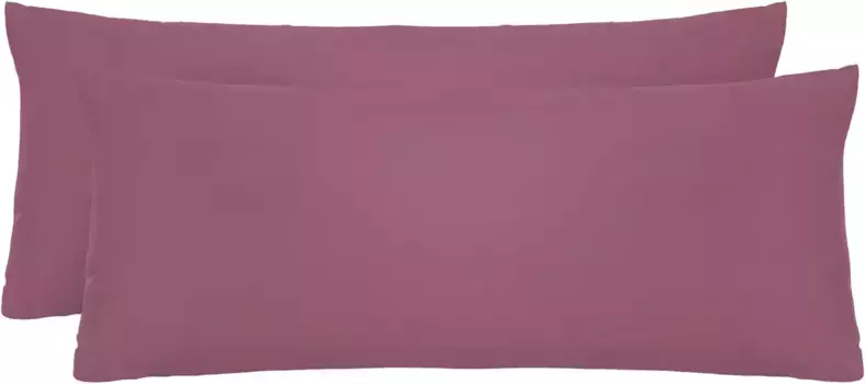 Чехол на подушку Biberna "Michi", (2 шт.), разные размеры, сертифицирован OEKO-TEX 40х80 см, цвет brombeer
