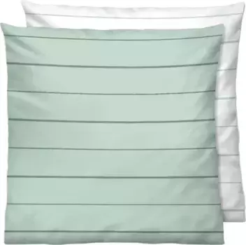 Чехол на подушку Biberna "Mix & Match", (1 шт.), можно комбинировать индивидуально 80х80 см, цвет mint/Streifen