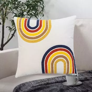 Чехол на подушку Boho 45x45 Декоративные чехлы на подушки Природный пейзаж Современный чехол для подушки для дивана и дивана Открытый домашний декор (стиль: стиль 4;) JeiibrZui