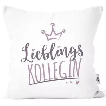 Чехол на подушку Чехол на подушку с надписью любимый коллега/сосед с мотивом короны подарок любимому человеку Moonworks коллега белый униразмер