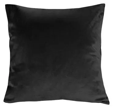 Чехол на подушку - черный - бархат - 50 х 50 см - на молнии Gzze W.F. Frottier-Weberei GmbH