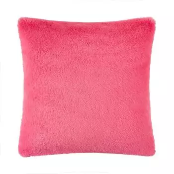 Чехол на подушку «Чикаго», мягкий однотонный мех, розовый, размер: 60 х 60 см, наполнитель: без Proflax