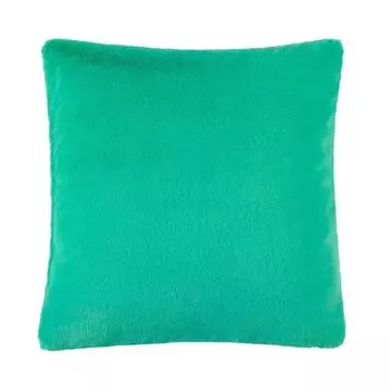 Чехол на подушку «Чикаго», мягкий однотонный мех, бирюзовый, размер: 60 х 60 см, наполнитель: без Proflax