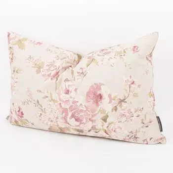 Чехол на подушку Classic Painted Rose натуральный розовый разные размеры BEAUTIFUL LIFE. Размер 60х80см (ВхШ) Размер 60х80см (ВхШ) Schner-Leben