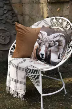 Чехол на подушку Clayre&Eef, коричневый