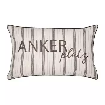 Чехол на подушку Cote Beige 35 60 см хлопок грубого плетения, с вышивкой pad