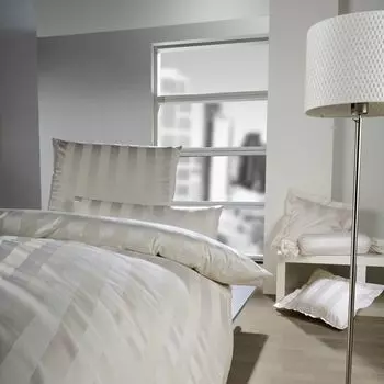 Чехол на подушку Curt Bauer Mako, парчовый дамасский, 1 шт., чехол на подушку ок. 80/80 см 2044-0639 Como бежевый.