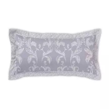 Чехол на подушку Curt Bauer Mako парчовый дамасский, одинарный дизайн 9017 GRACIE цвет французский-синий-211 размер 70x90 см