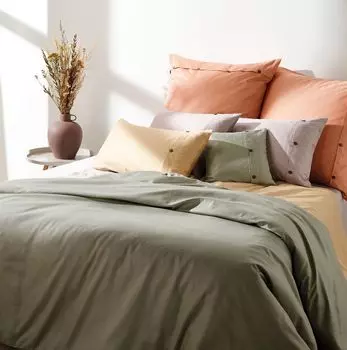 Чехол на подушку Curt Bauer Mako парчовый дамасский, одинарный дизайн 9028 НЕЖНЫЙ цвет мед-3830 размер 70х90см