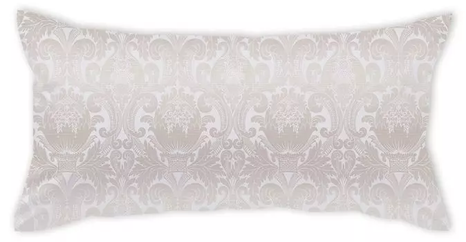 Чехол на подушку Curt Bauer Mako парчовый дамасский, одинарный дизайн 2680 ФЛОРЕНЦИЯ цвет песочный-0187 размер 70х90см